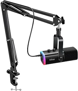 FIFINE AmpliGame AM8T XLR/USB Gaming Microphone Set, Dynamic PC Mic