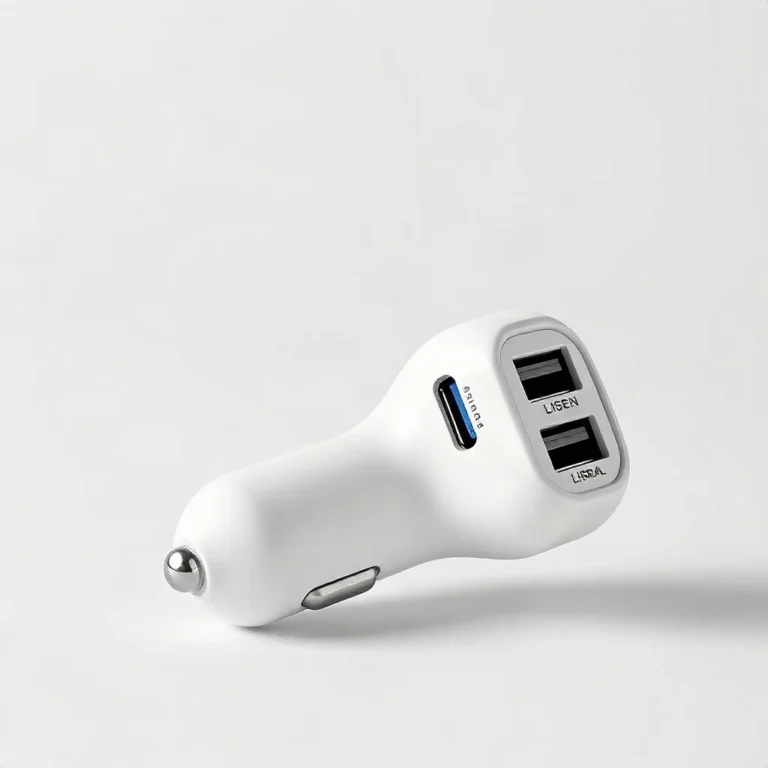LISEN Retractable Car Charger 84W USB C Fast Charge 4-in-1