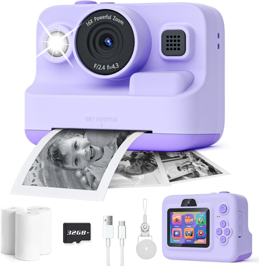 Kids Instant Print Camera: Gift Guide for Ages 3-12